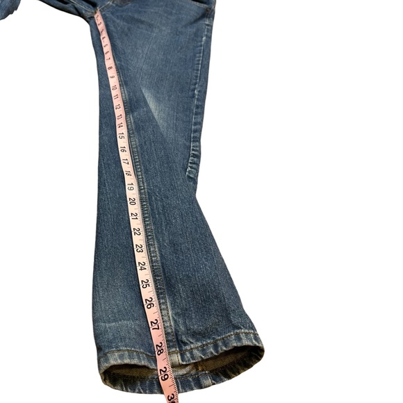 Lands End Jeans Girls Sz 16 Iron Knee Classic Straight Blue Denim - Picture 8 of 8